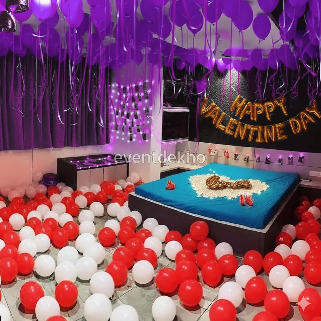 Purple Valentine Room Decorati...